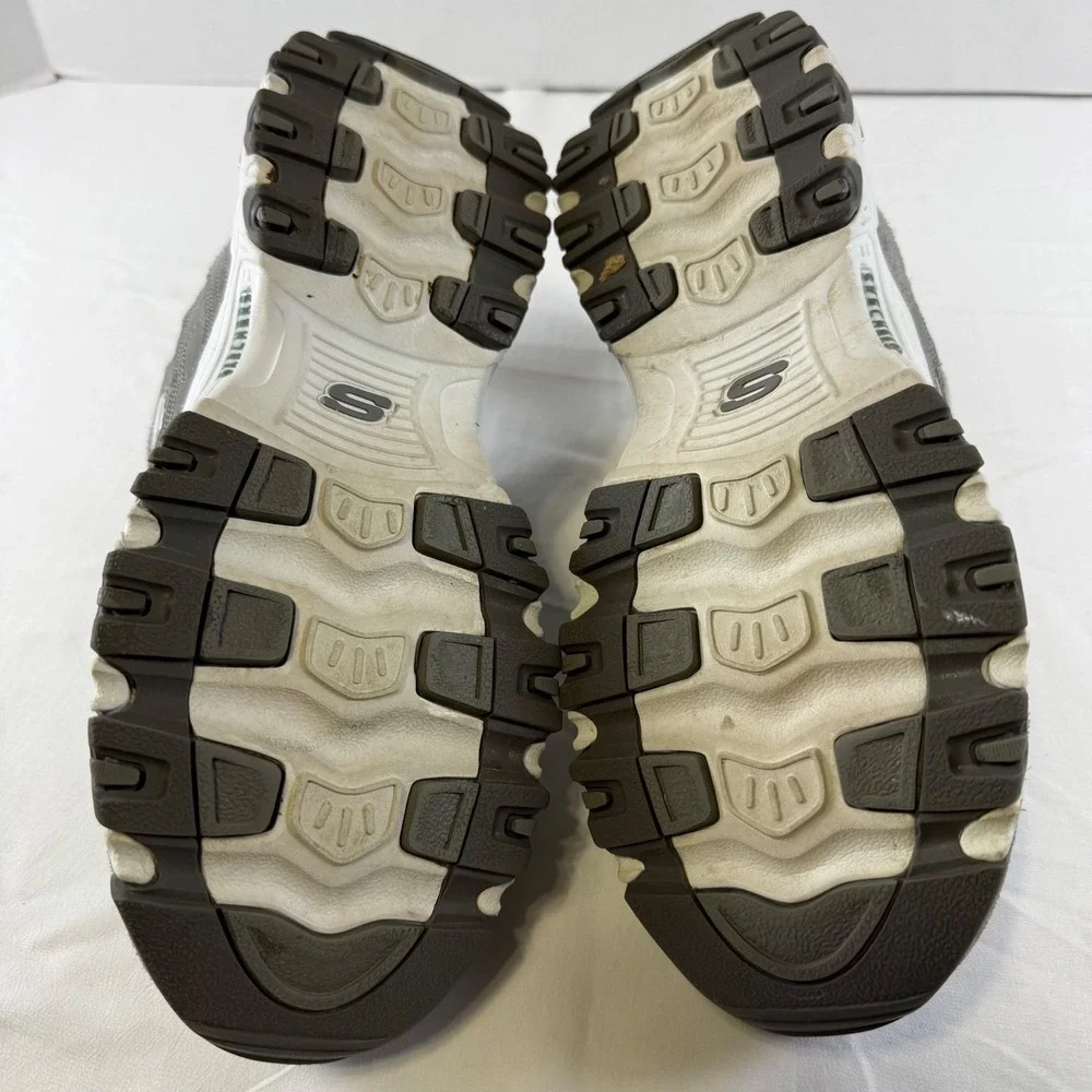 Skechers D' Lites 11936W Gray Casual Cushioned Shoes Sneakers Women's Size 9.5
